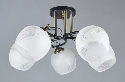 С-YX8697/5 BK+AB (4) АКЦИЯ светильник потолочный [01096357] С-YX8697/5 BK+AB (4) АКЦИЯ светильник потолочный