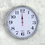 736687 (в уп.40шт.) - Часы настенные, круглые D=25 [01107983]