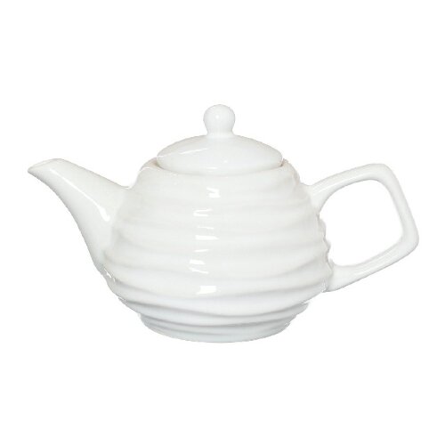 25718 (в кор.40наб.) - Чайник заварочный Волна бел [01092513] 25718 (в кор.40наб.) - Чайник заварочный Волна белый, 800мл (Без упаковки) высота 115мм.