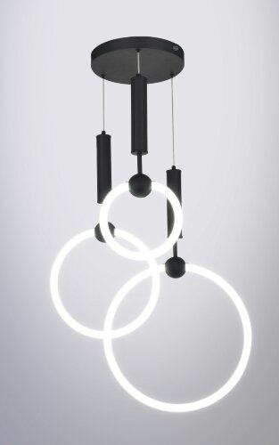 Х20772-200+300+400 BK LED 83W 4000K пульт (5) свет [01104839] Х20772-200+300+400 BK LED 83W 4000K пульт (5) светильник потолочный