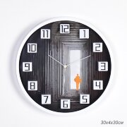718859 (в уп.20шт.) - Часы настенные 30х4х30см. / [01104780]