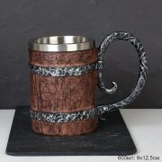 737505 (в уп.24шт.) - Кружка пивная 600мл Бочонок [01087156]