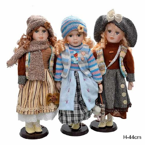 131965 (в кор.24шт.) - Кукла коллекционная H=44см. [01070184] 131965 (в кор.24шт.) - Кукла коллекционная H=44см. /16010/, материал: керамика, полимер, металл.