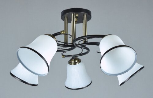 С-YX8699/5 BK+AB (4) АКЦИЯ светильник потолочный [01095879] С-YX8699/5 BK+AB (4) АКЦИЯ светильник потолочный