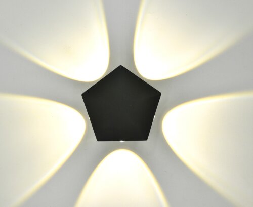 Х-B20951/5 BK LED 5*1W 4000K (25) светильник насте [01103686] Х-B20951/5 BK LED 5*1W 4000K (25) светильник настенный