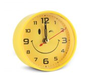 В7-031 (40) Будильник кварц, корпус желтый "Смайли [01110408]