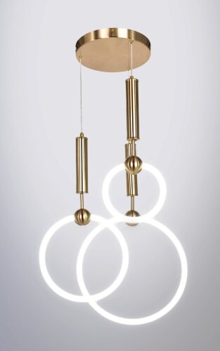 Х20772-200+300+400 BRASS LED 83W 4000K пульт (5) с [01104838] Х20772-200+300+400 BRASS LED 83W 4000K пульт (5) светильник потолочный