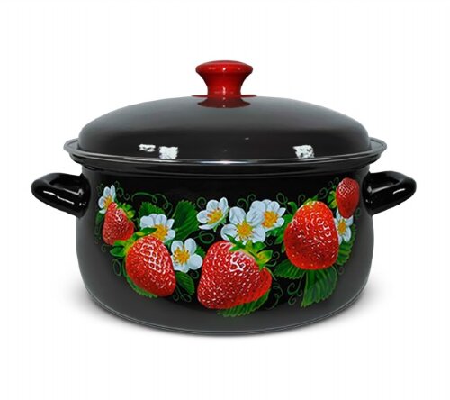 73262 (в уп.4шт.) - Кастрюля груш. с крышкой 3л. 6 [01108976] 73262 (в уп.4шт.) - Кастрюля груш. с крышкой 3л. 61904-122/6 корич. микс, материал: эмалированная сталь.