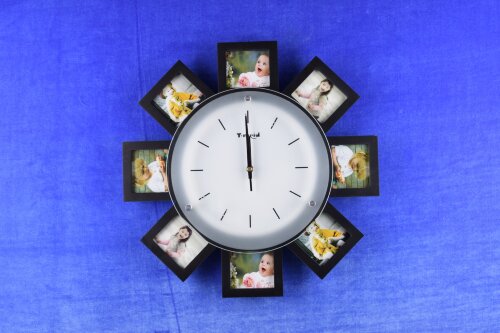 М1278А black colour (в кор.12шт.) АКЦИЯ - Часы-фот [01068981] М1278А black colour (в кор.12шт.) АКЦИЯ - Часы-фоторамка, размер: 400*400 мм, материал: МДФ, стекло.