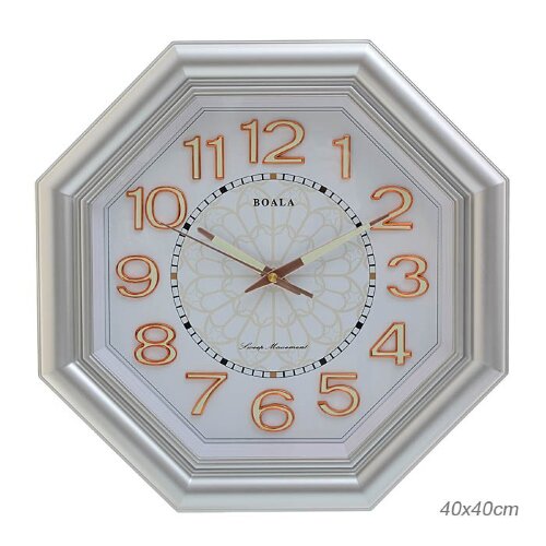 666126 (в уп.10шт.) - Часы настенные 40х40см. /T25 [01108941] 666126 (в уп.10шт.) - Часы настенные 40х40см. /T2527T-2/, материал: пластик, стекло, металл.