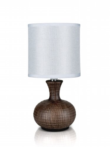 В-HS8500 d.brown+white shade, размер: 130*130*275м [01103922] В-HS8500 d.brown+white shade, размер: 130*130*275мм (24) светильник настольный