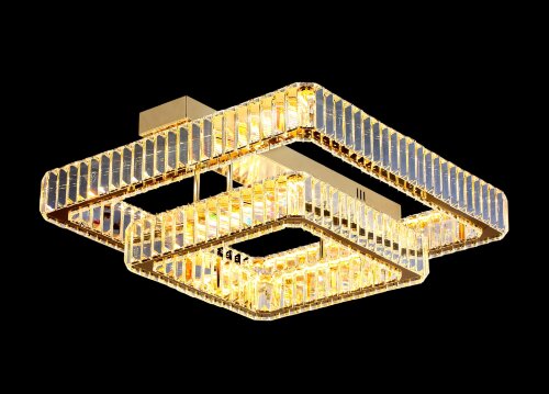 БЖ522/600+400*2 GD Led 3000+4000+6500K, 312W, димм [01110878] БЖ522/600+400*2 GD Led 3000+4000+6500K, 312W, диммер, хрусталь К9, размер: 600+400*H210мм (1) светильник потолочный