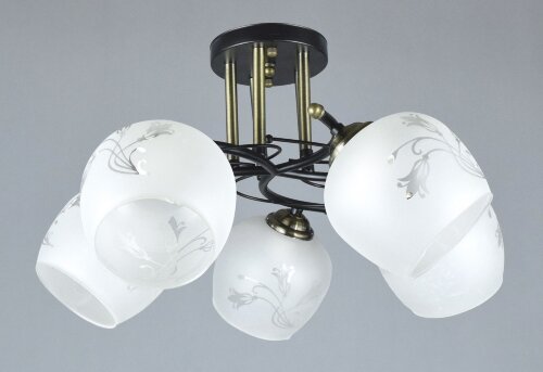 С-YX8700/5 BK+GD (4) АКЦИЯ светильник потолочный [01095855] С-YX8700/5 BK+GD (4) АКЦИЯ светильник потолочный