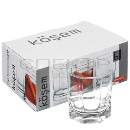 42035B (в уп.8наб.) - Наб.стаканов 6шт&quot;KOSEM&quot;200мл [01041232] 42035B (в уп.8наб.) - Наб.стаканов 6шт"KOSEM"200мл.(сок)