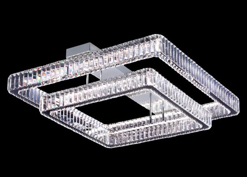 БЖ522/800+600*2 CR Led 3000+4000+6500K, 450W, димм [01110881] БЖ522/800+600*2 CR Led 3000+4000+6500K, 450W, диммер, хрусталь К9, размер: 800+600*H210мм (1) светильник потолочный