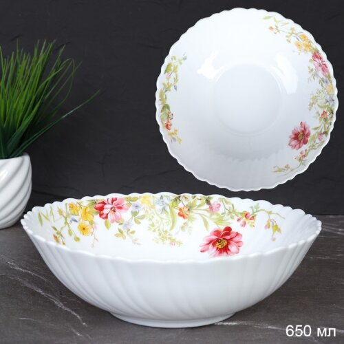 708212/717155 (в уп.8наб.) - Салатник 650мл, 175мм [01109071] 708212/717155 (в уп.8наб.) - Салатник 650мл, 175мм, набор 6шт. / TW-70 (7133) / Весенняя, материал: стеклокерамика.
