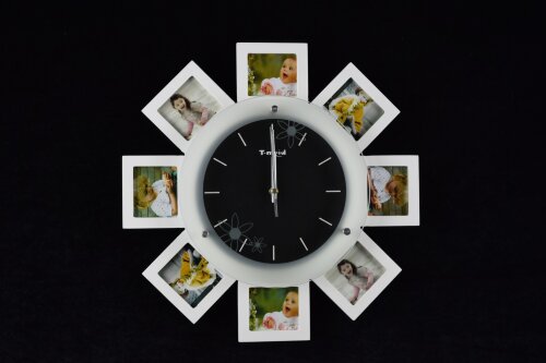 М1278В white colour (в кор.12шт.) АКЦИЯ - Часы-фот [01068982] М1278В white colour (в кор.12шт.) АКЦИЯ - Часы-фоторамка, размер: 400*400 мм, материал: МДФ, стекло.