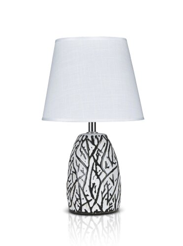 К-HB005A-6&quot; Black+White shade H33см (24) светильни [01083118] К-HB005A-6" Black+White shade H33см (24) светильник настольный
