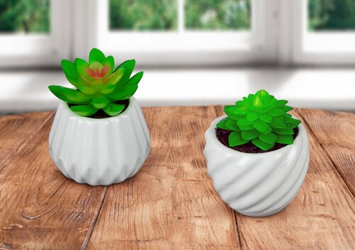 001001 - Цветочная композиция в ассортименте, H=8с [01108236] 001001 - Цветочная композиция в ассортименте, H=8см., без индивидуальной упаковки, материал: керамика