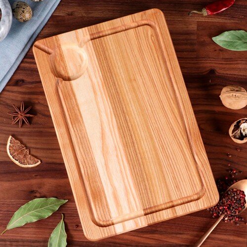 422225-РСВ (в уп.1шт.) - Доска для нарезки и подач [01098324] 422225-РСВ (в уп.1шт.) - Доска для нарезки и подачи стейка "Уголок", 30х20см, массив дуба арт.4341560 г.Екатеринбург