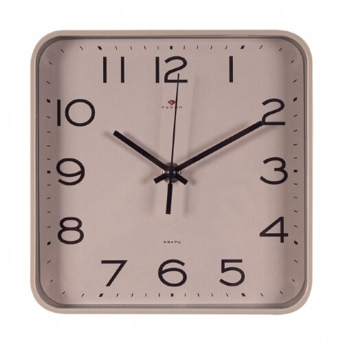 1918-009 (в кор.10шт.) - Часы настенные квадрат 19 [01108053] 1918-009 (в кор.10шт.) - Часы настенные квадрат 19х19см, корпус бежевый "Классика", Рубин