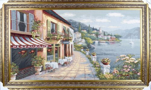 90*150 М/Р Набережная Картина гобелен [01091419] 90*150 М/Р Набережная Картина гобелен