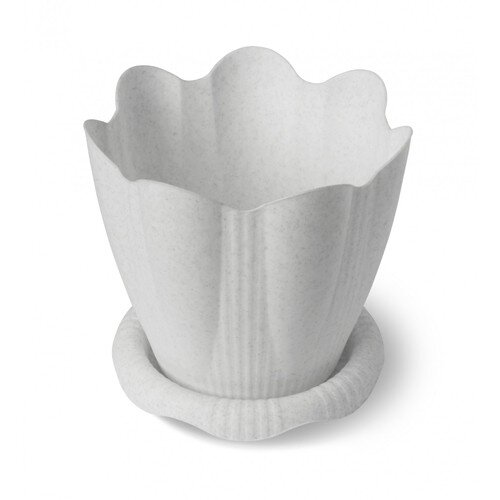 92373М-РСВ (в уп.25шт.) - Горшок для растений &quot;Эде [01095141] 92373М-РСВ (в уп.25шт.) - Горшок для растений "Эдельвейс" 3,0л. Д20см с поддоном С192 (белый) Барнаул