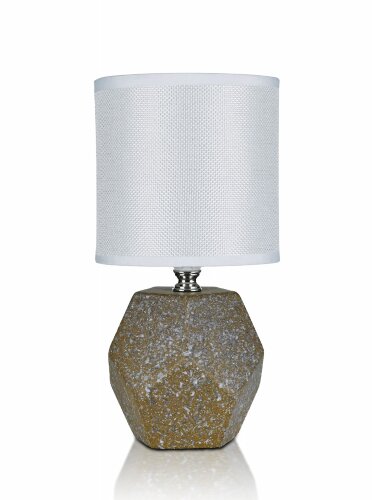 В-HS8346 light brown+white shade, размер: 130*130* [01103898] В-HS8346 light brown+white shade, размер: 130*130*270мм (24) светильник настольный