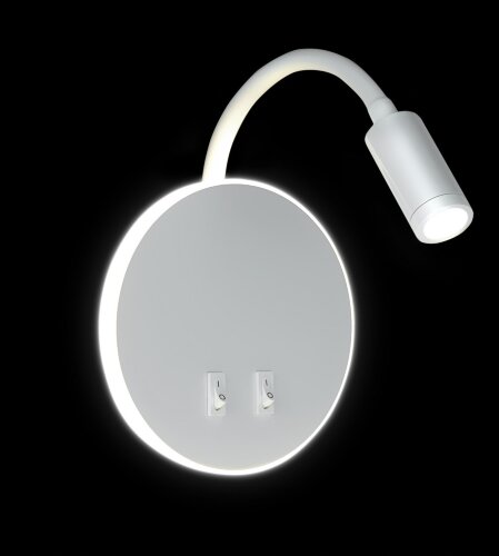 KL-RDL043 WH Led 9+3W 4000K Размер: D14см (40) све [01109462] KL-RDL043 WH Led 9+3W 4000K Размер: D14см (40) светильник настенный