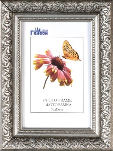 678309 (в уп.10шт.) - Фоторамка 10x15см. / 10057-1 [01111288] 678309 (в уп.10шт.) - Фоторамка 10x15см. / 10057-16 /, материал: пластик, стекло, двп.