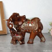 736276 (в уп.24шт.) - Статуэтка Слоны 17х13см / 60 [01111053]