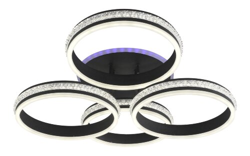 МС-DK6003/4 GRAPHITE (RGB) Led 158W+5W 3000K+4000K [01100214] МС-DK6003/4 GRAPHITE (RGB) Led 158W+5W 3000K+4000K+6500K диммер (1) светильник потолочный