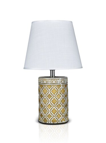 К-EA019 Ancient+White shade H33см (24) светильник [01104479] К-EA019 Ancient+White shade H33см (24) светильник настольный