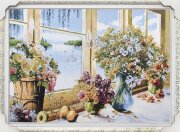 50*70 11 Картина гобелен  люрексом [01107555]