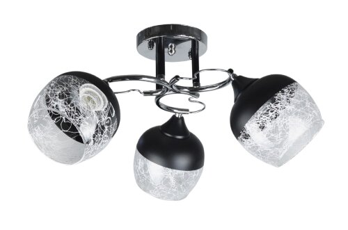 Д-W3025/3 CR+BK (6) светильник потолочный [01103090] Д-W3025/3 CR+BK (6) светильник потолочный