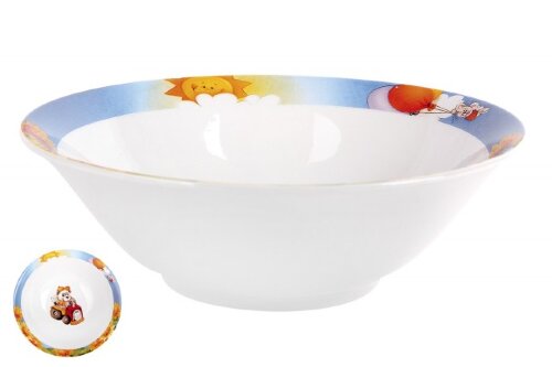 154789 (в уп.24шт.) - Салатник 520мл./17см. &quot;Медве [01094931] 154789 (в уп.24шт.) - Салатник 520мл./17см. "Медвежата" /ТВТВ/, материал: керамика.