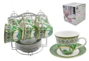 50913 (в уп.8шт.) - Чайный набор 12пр. на мет.подс [01109640]