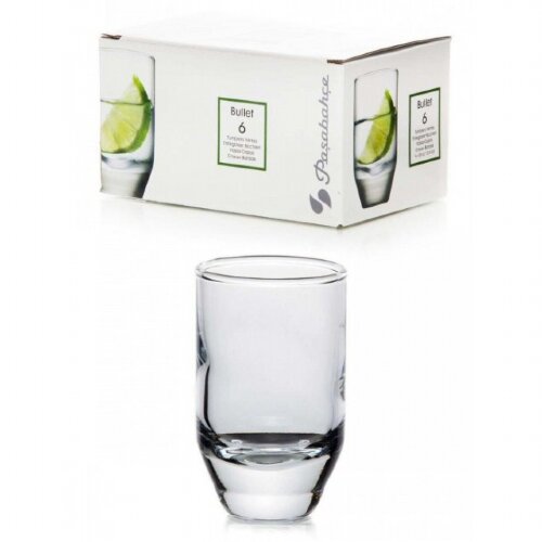 420102B (в уп.12наб.) - Стакан БУЛЛЕТ, набор 6шт. [01100952] 420102B (в уп.12наб.) - Стакан БУЛЛЕТ, набор 6шт. 55 мл. в упаковке