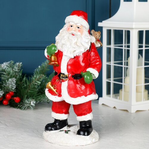 729427/740870 (в уп.36шт.) - Фигурка Дед Мороз 26с [01108019] 729427/740870 (в уп.36шт.) - Фигурка Дед Мороз 26см. /CHR281-B/, материал: полистоун.