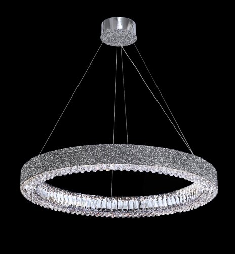 БЖ523/800 CR Led 3000+4000+6500K, 508W, диммер, хр [01110884] БЖ523/800 CR Led 3000+4000+6500K, 508W, диммер, хрусталь К9, размер: D800*H100/1000мм (1) светильник потолочный