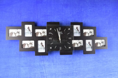 М9011 А black colour (в кор.10шт.) АКЦИЯ - Часа-фо [01068923] М9011 А black colour (в кор.10шт.) АКЦИЯ - Часа-фоторамка,  размер: 260*800*48 мм, материал: МДФ, стекло.