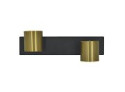 Х20640 BK+BRASS LED16W 4000K (4) светильник настен [01103192]