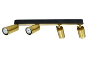Х20644-4 BK+BRASS GU10 (5) светильник потолочный [01104284]