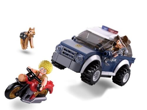 M38-B0650 Конструктор "Полиция, дорожный патруль" [01089108] M38-B0650 Конструктор "Полиция, дорожный патруль" 106 дет. в/к 23,7*14,1*4,5 см.