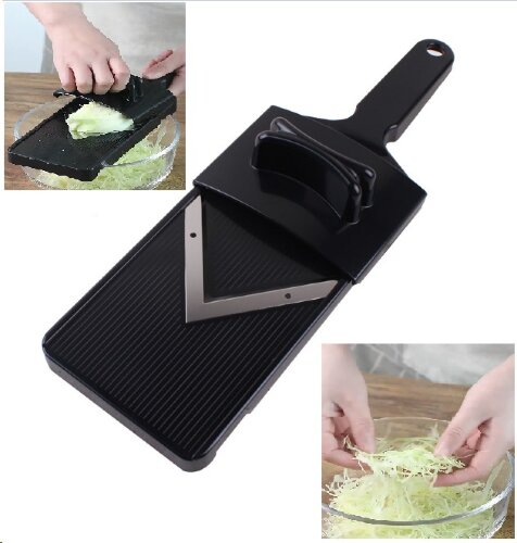 735389 (в уп.50шт.) - Терка шинковка для капусты с [01107360] 735389 (в уп.50шт.) - Терка шинковка для капусты с держателем / Y-389 /, материал: металл, пластик.