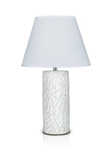 К-HB007B-10&quot; White+White shade H46см (24) светильн [01083130] К-HB007B-10" White+White shade H46см (24) светильник настольный