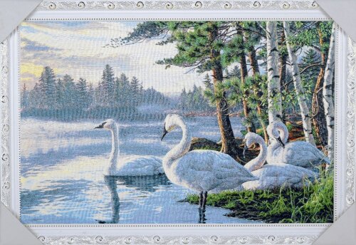 40*60 53Б Картина гобелен белая рамка [01111847] 40*60 53Б Картина гобелен белая рамка