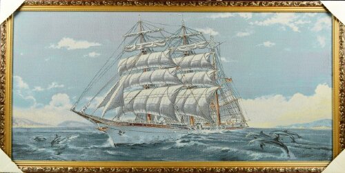 60*120 32 "Корабль" Картина гобелен [01084791] 60*120 32 "Корабль" Картина гобелен