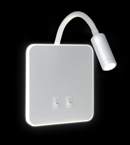 KL-RDL044 WH Led 9+3W 4000K Размер: 15*15*13см (40 [01109465] KL-RDL044 WH Led 9+3W 4000K Размер: 15*15*13см (40) светильник настенный