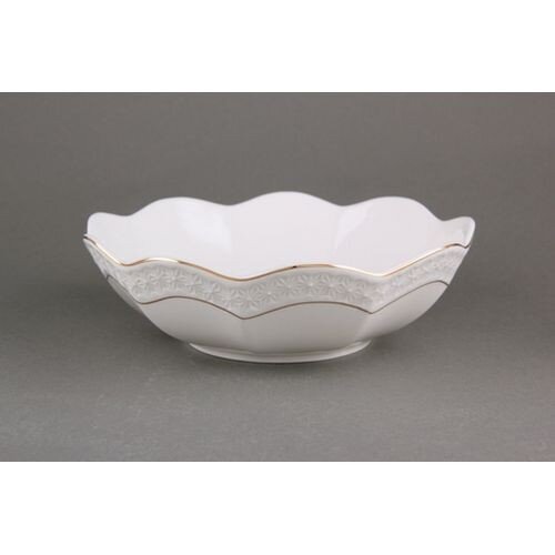 160488-РСВ (в уп.6шт.) - Салатник 895мл/20см ф.кру [01108294] 160488-РСВ (в уп.6шт.) - Салатник 895мл/20см ф.круг. CLTBH-B0820-A снежная королева/з, материал: керамика.